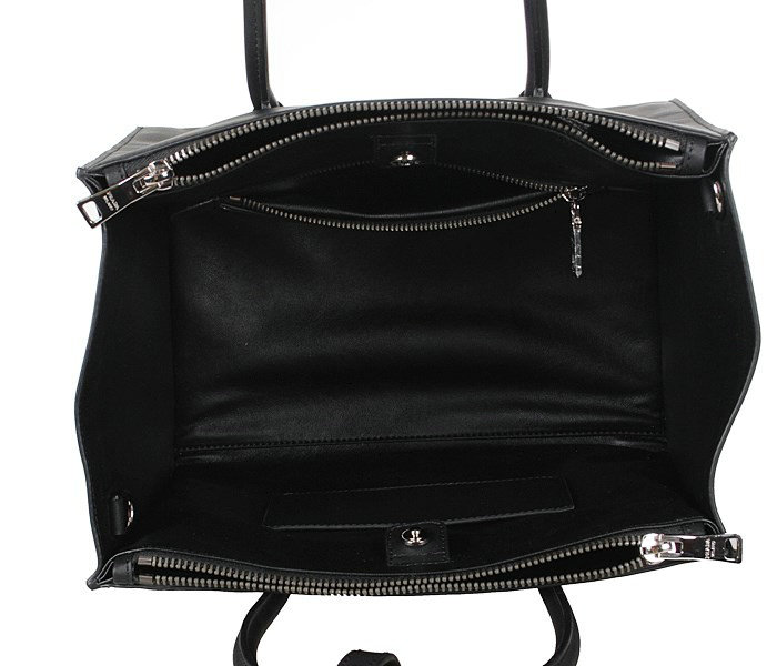 2014 Prada Glace Calf Leather Tote Bag BN2619 black